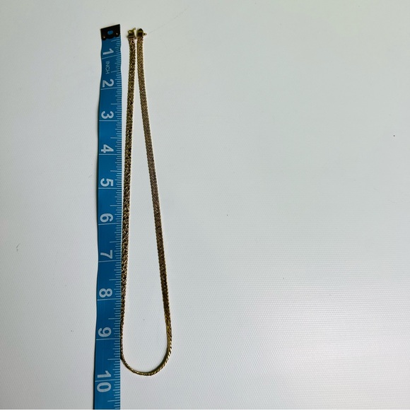 Krementz vintage textured gold chain necklace - Picture 5 of 5